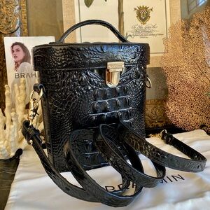 🎩🥂 “PIPP” Brahmin Crossbody ~ MIRROR in top flap